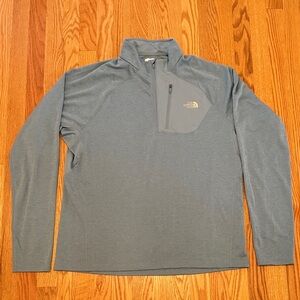 The North Face Blue Flashdry Quarter-Zip Pullover